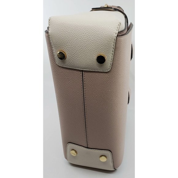 New Michael Kors Mercer Medium Tri-Color Pebbled Leather Belted Satchel $358.00 - Picture 7 of 7